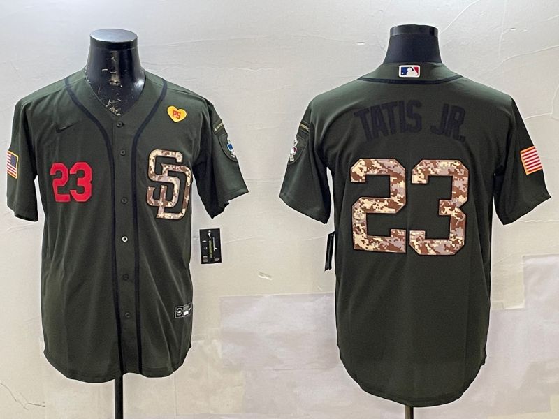 Men San Diego Padres #23 Tatis jr Green Game 2025 Nike MLB Jersey style 6->san diego padres->MLB Jersey